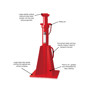 Imagen de CABALLETE PROFESIONAL 10T LINEA PESADA ALTURA MAXIMA 1100MM
